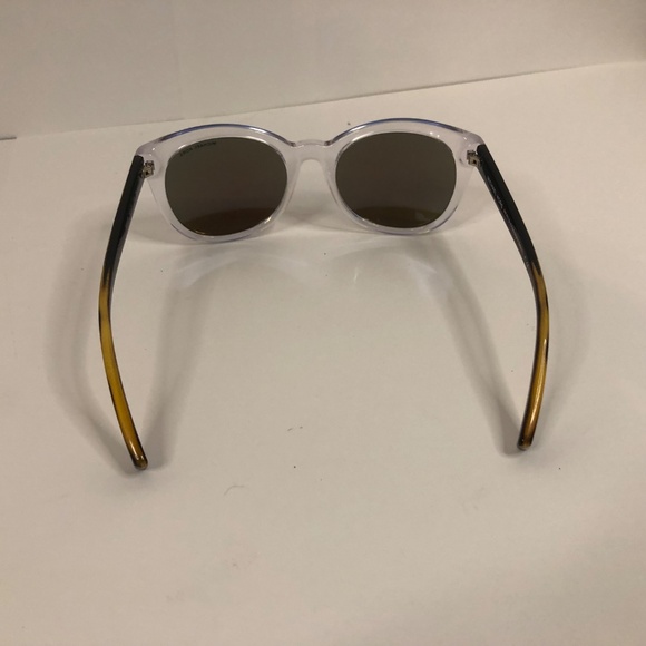 Michael Kors (MK6019) Champagne Beach Clear Frame, Blue Mirror lens Sunglasses - Picture 7 of 10